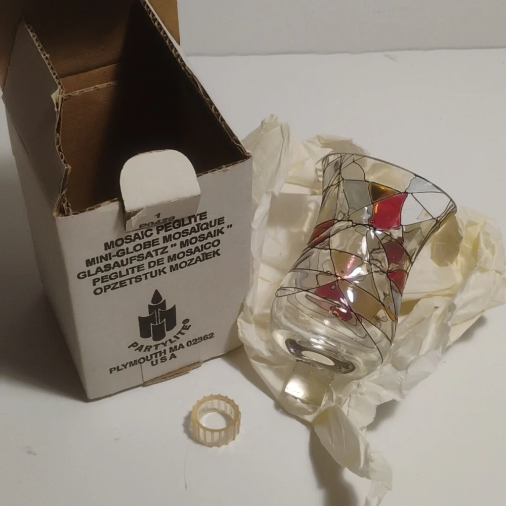 PartyLite Mosaic Peglite Votive Cup Candle Holder New In Box